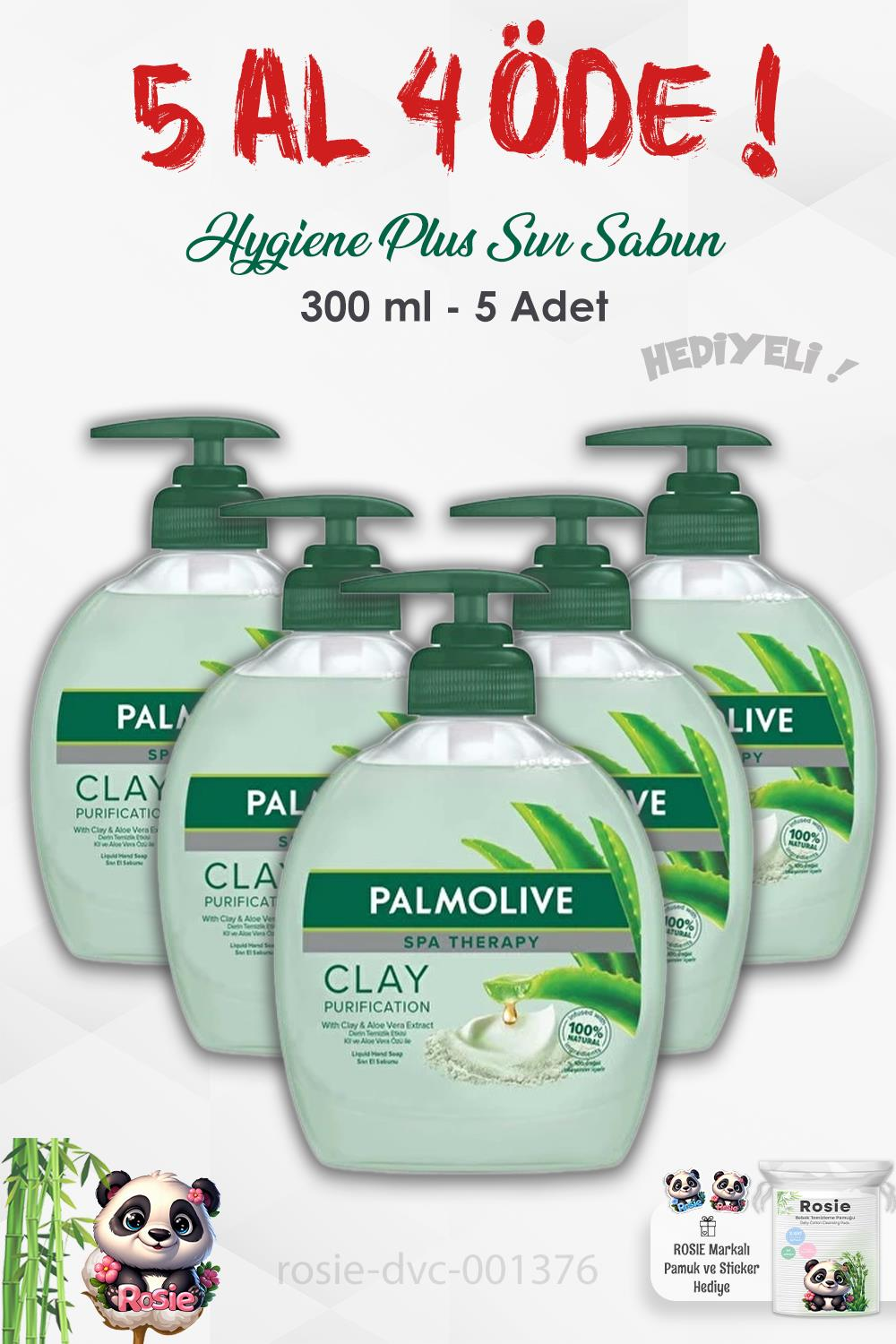 Palmolive 5 AL 4 ÖDE Spa Therapy Clay Purification Sıvı Sabun 300 ml ve ROSIE