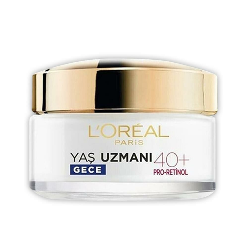 Loreal Paris Yaş Uzmanı Kırışıklık Karşıtı Gece Kremi 40+ Pro-Retinol 50 ml