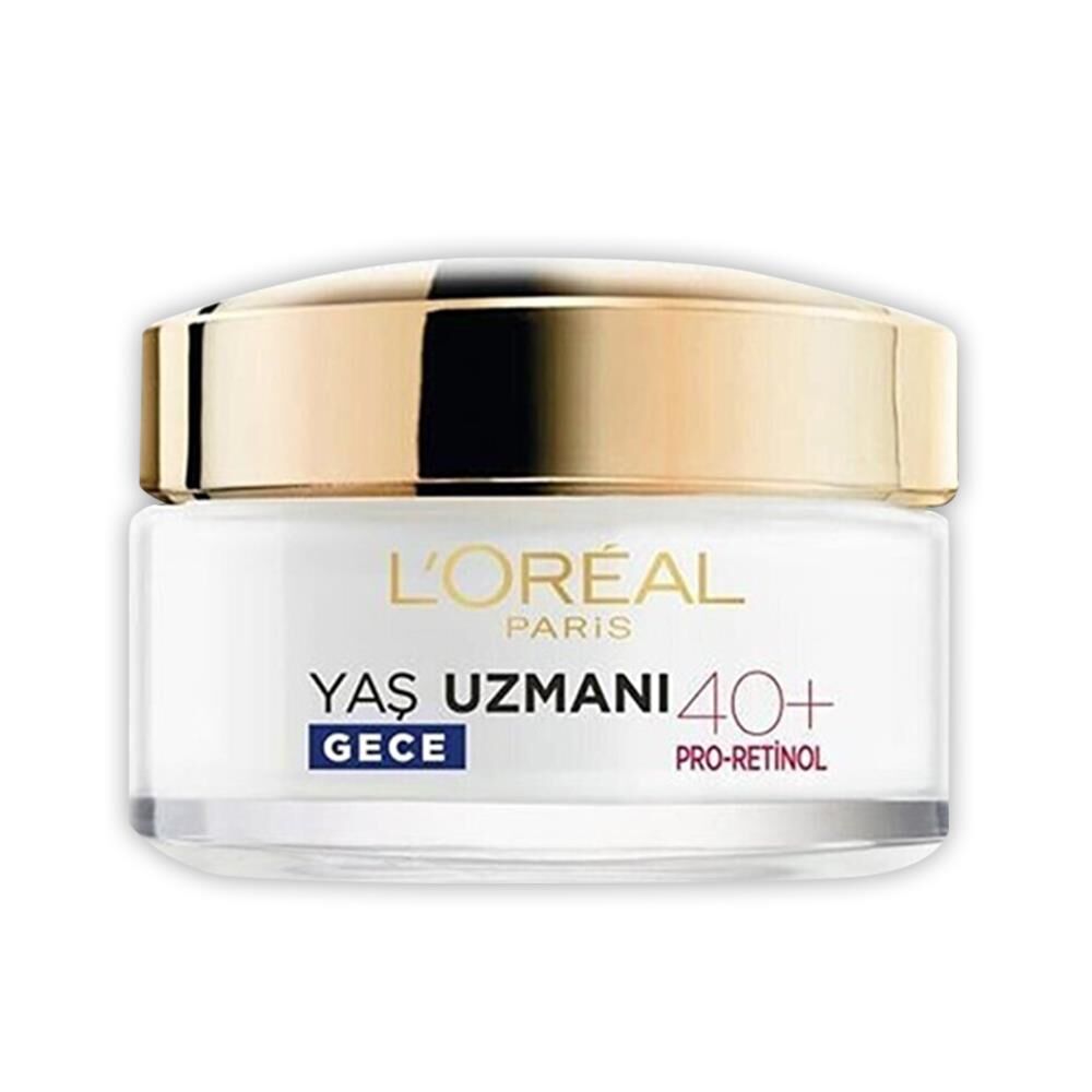 Loreal Paris Yaş Uzmanı Kırışıklık Karşıtı Gece Kremi 40+ Pro-Retinol 50 ml