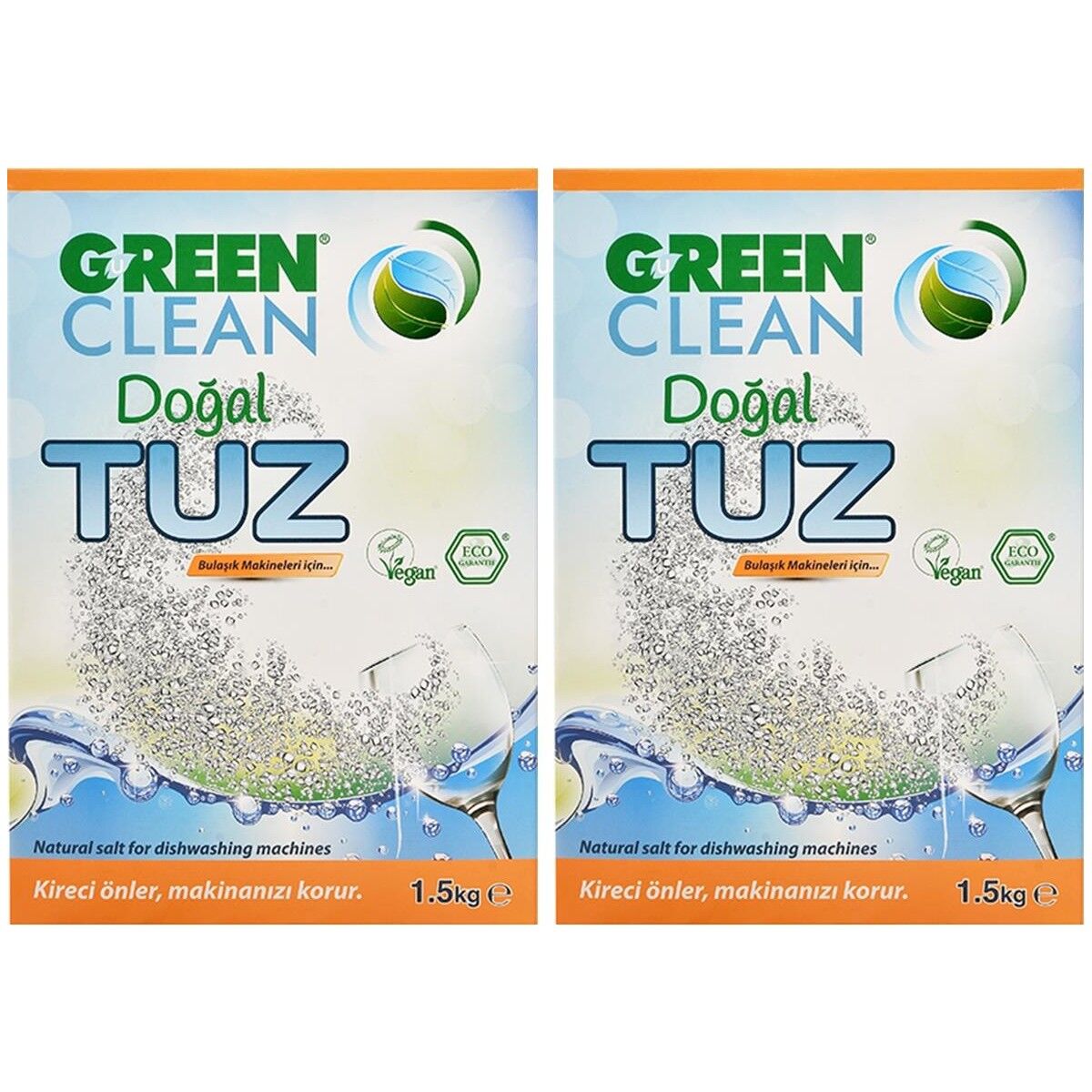 Green Clean Bulaşık Makinası Tuz 1,5 kg 2'li Set