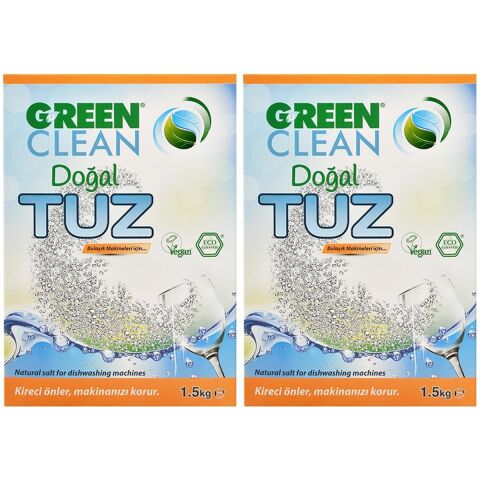 Green Clean Bulaşık Makinası Tuz 1,5 kg 2'li Set