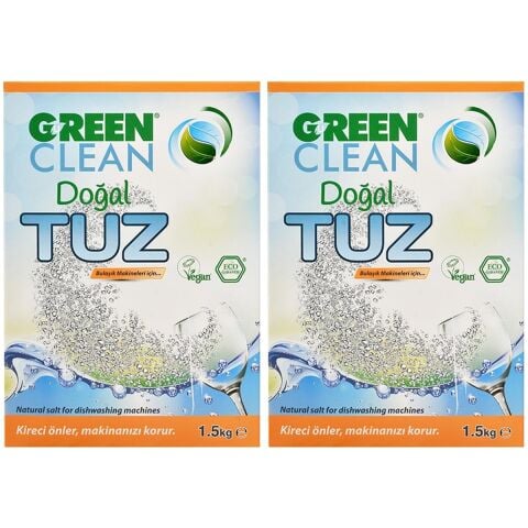 Green Clean Bulaşık Makinası Tuz 1,5 kg 2'li Set