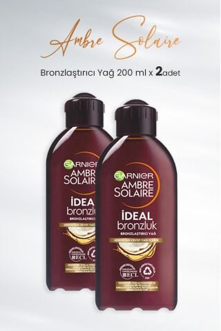 Garnier Ambre Solaire Bronzlaştırıcı Yağ Hindistan Cevizi 200 ml x 2 Adet