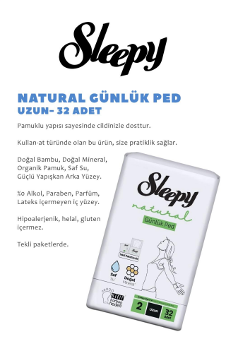 Sleepy Natural Ultra Hassas Hijyenik Ped  3'lü, Zeytinyağlı Mendil Cep Boy 25' li ve ROSIE