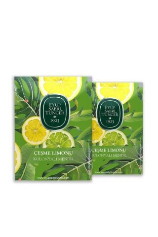 Eyüp Sabri Tuncer Çeşme Limonu Kolonyalı Mendil 50'li x 2 Adet