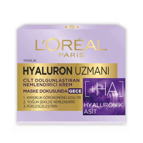 Loreal Paris Hyaluron Uzmanı Nemlendirici Krem Gece 50 ml