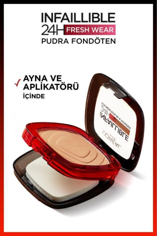 3 Adet Loreal Paris 3 Adet Infaillible 24H Fresh Wear Pudra Fondöten 220 Sand ve ROSIE