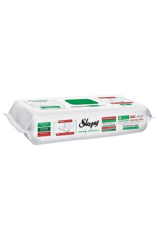 Beyaz Sabun, Arap Sabun ve Çamaşır Suyu Katkılı 4 XLarge Mopa Uyumlu Temizlik Havlusu 50 Yaprak,