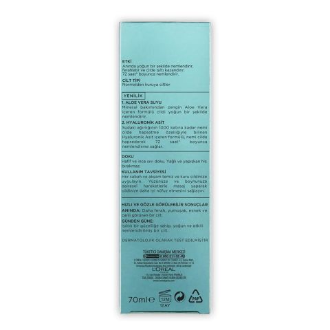 Loreal Paris Nem Terapisi Aloe Vera Suyu Normalden Kuruya Ciltler 70 ml