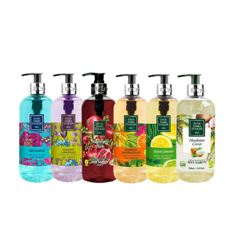 Eyüp Sabri Tuncer Düvenci Toptan 6' lı 500 ml Sıvı Sabun Model 23