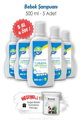 Turmepa 5 AL 4 ÖDE Bebek Şampuanı 500 ML ve ROSIE
