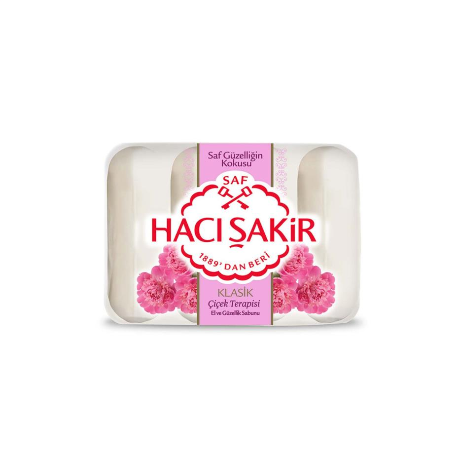 Hacı Şakir Çiçek Terapisi Katı Sabun 4 x 70 ml