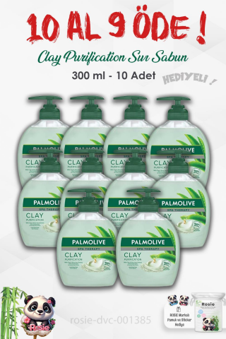 Palmolive 10 AL 9 ÖDE Spa Therapy Clay Purification Sıvı Sabun 300 ml ve ROSIE