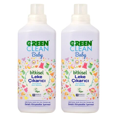 U Green Clean Baby Leke Çıkarıcı 1 L x 2