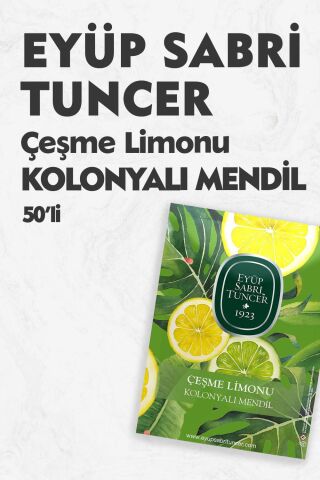 Eyüp Sabri Tuncer Çeşme Limonu Kolonyalı Mendil 50'li