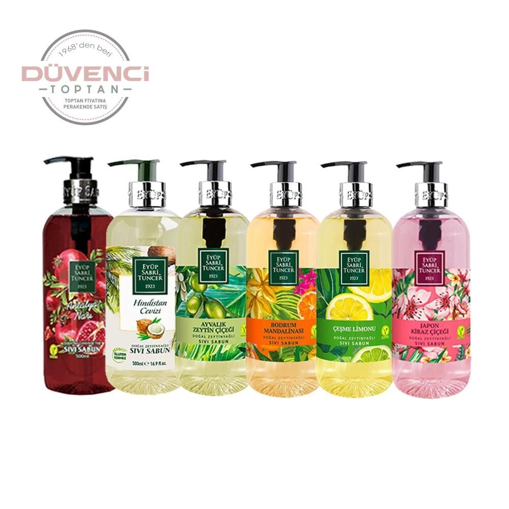 Eyüp Sabri Tuncer Düvenci Toptan 6' lı 500 ml Sıvı Sabun Model 12
