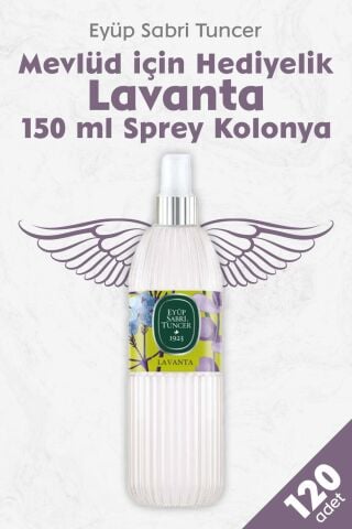 Mevlüd İçin Hediyelik Sprey Lavanta 150 ML x 120 Adet