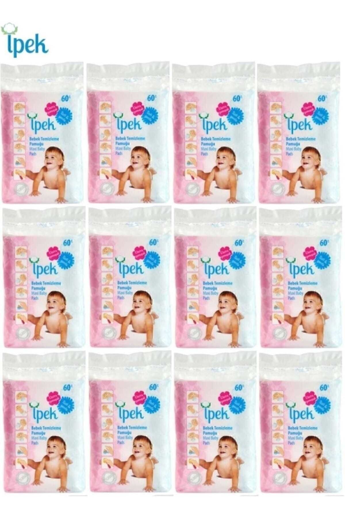 İpek Bebek Temizleme Pamuğu 720 Adet (12x60)