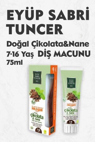 Eyüp Sabri Tuncer Çikolata & Nane Özlü 7-16 Yaş Diş Macunu 75 ml