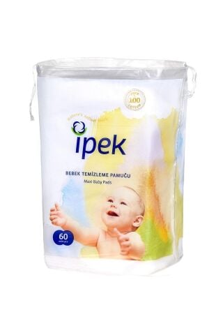 İpek Maxi Bebek Temizleme Pamuğu 60 Lı