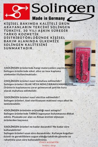 Solingen Kaş Ve Bıyık Makası 2136
