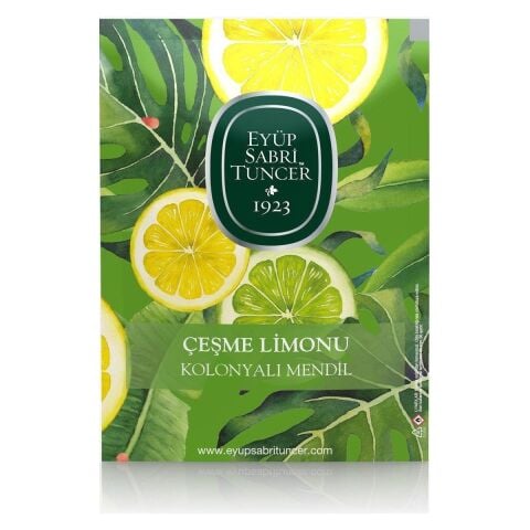 Eyüp Sabri Tuncer Çeşme Limonu Kolonyalı Mendil 50'li (Büyük Boy)