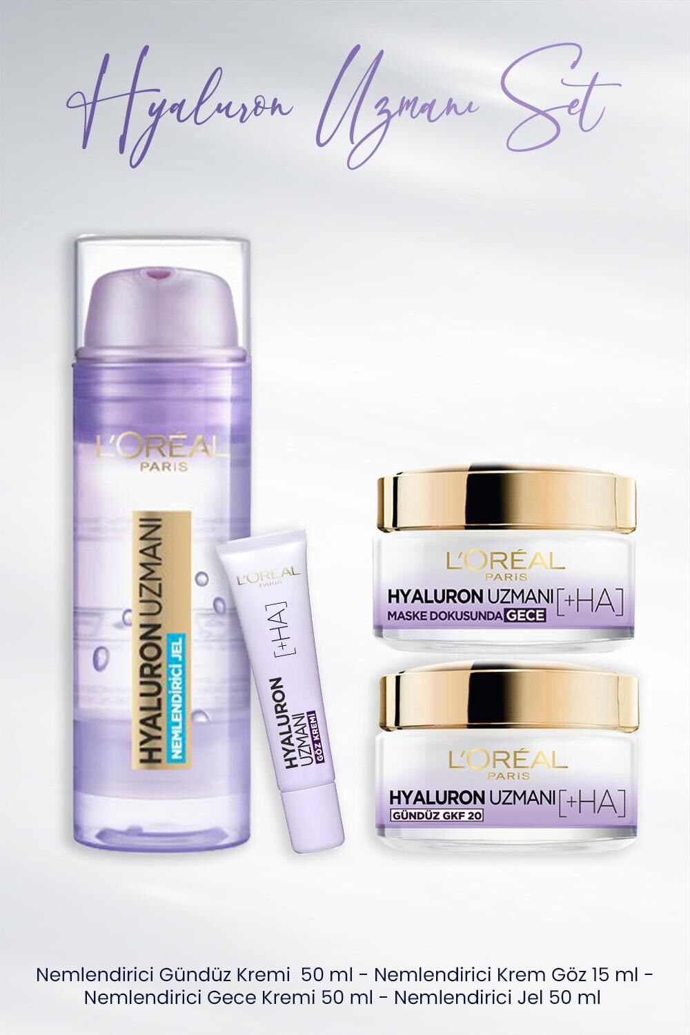 Loreal Paris Hyaluron Uzmanı Nemlendirici Bakım Seti