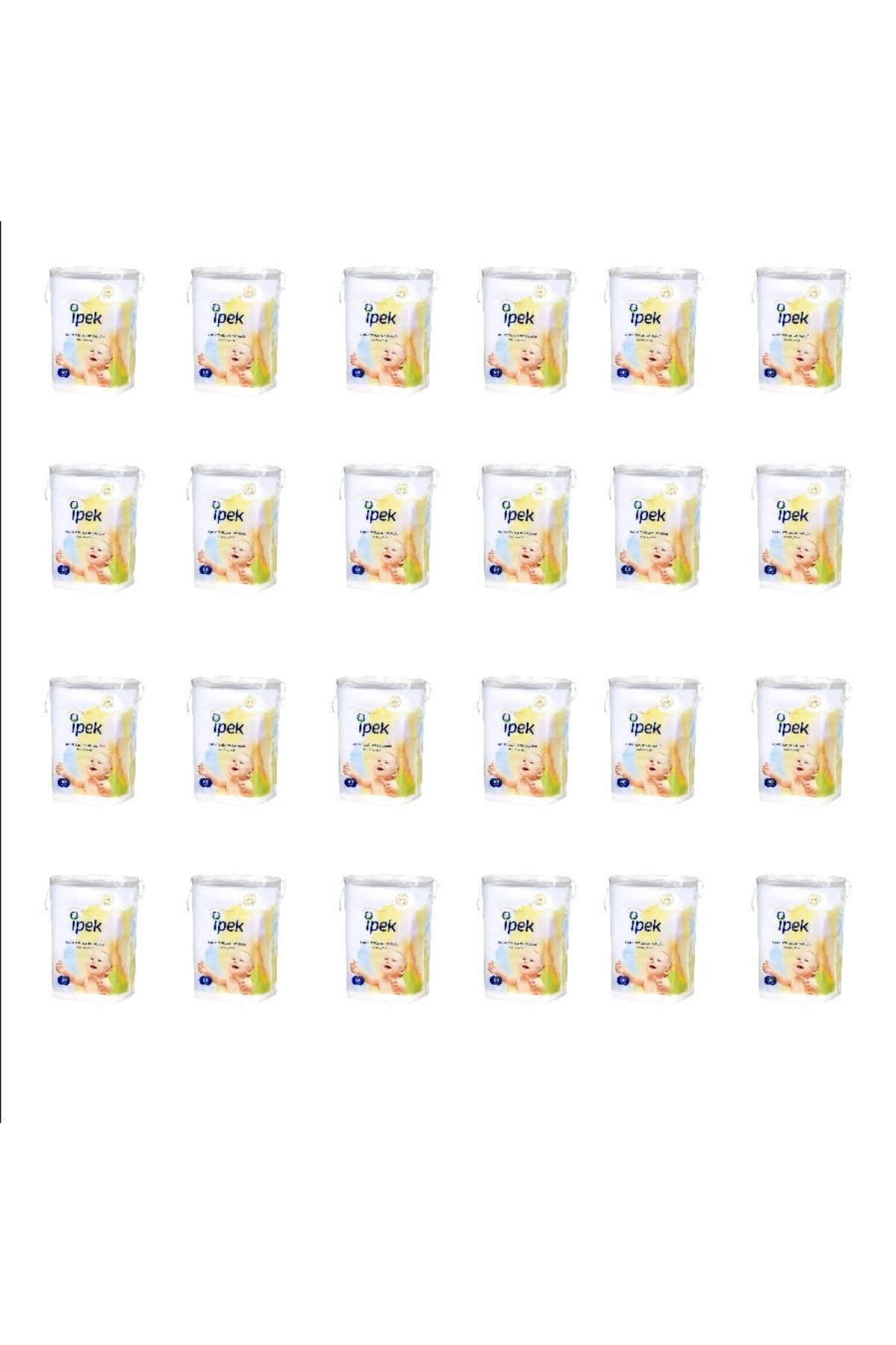 İpek Bebek Temizleme Pamuğu 60'lı 24 Paket 1440 Kullanım