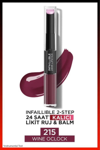 Loreal Paris 3 Adet Infaillible 24H Kalıcı Likit Ruj & Balm 215 Wine Oclock ve ROSIE