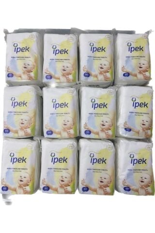 İpek maxi temizleme pamuğu 60 x12 paket