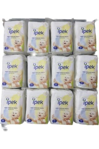 İpek maxi temizleme pamuğu 60 x12 paket