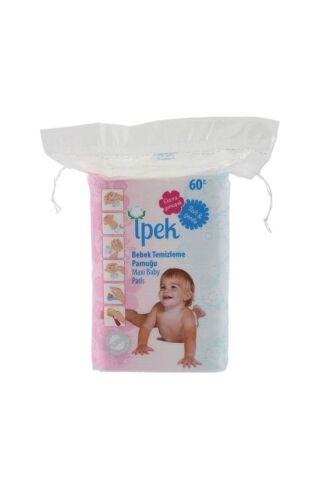 2'li Ipek Bebek Temizleme Pamuğu 60'lı