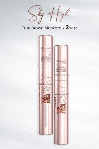Maybelline New York Maskara Sky High True Brown x 2 Adet