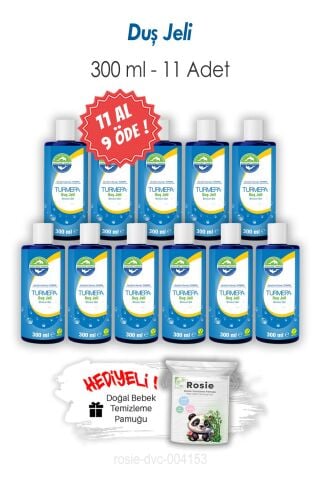 11 AL 9 ÖDE Turmepa Duş Jeli 300 ML ve ROSIE