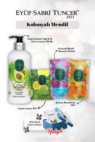 Limon 50'li, 150'li Okyanus ve Mandalinalı, Avokadolu Losyon 500 ml Rosie