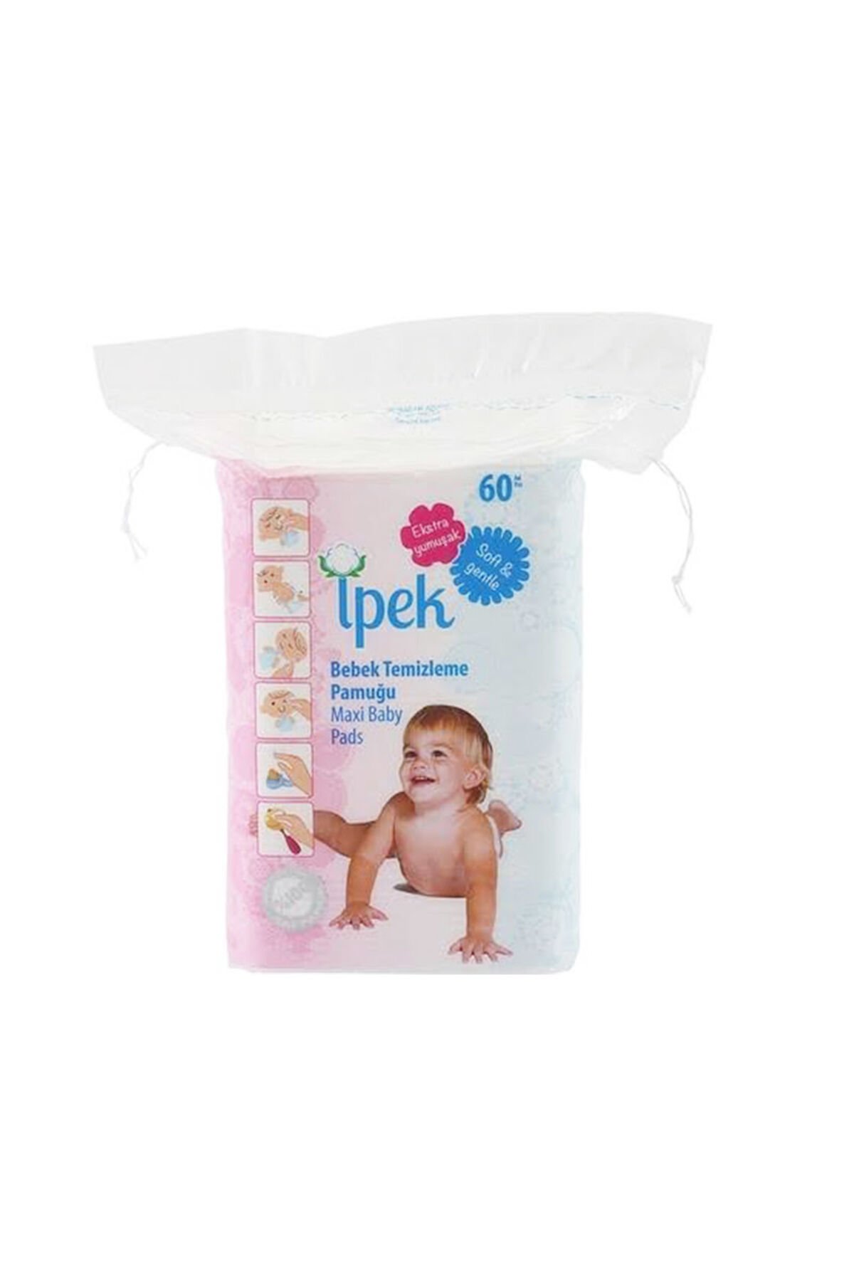 İpek Hidrofil Maxi Bebek Pedi 60 Adet