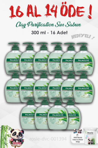 Palmolive 16 AL 14 ÖDE Spa Therapy Clay Purification Sıvı Sabun 300 ml ve ROSIE