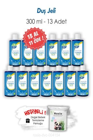 Turmepa Duş Jeli 13 AL 11 ÖDE 300 ML ve ROSIE