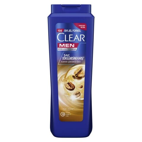 Clear Men Kepeğe Karşı Etkili Şampuan Saç Dökülmesine Karşı Kahve Çekirdeği Özü 485 ml