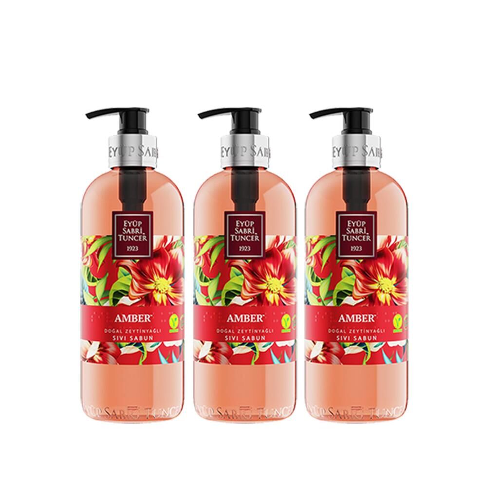 Eyüp Sabri Tuncer Amber Sıvı Sabun 500 ml x 3 Adet