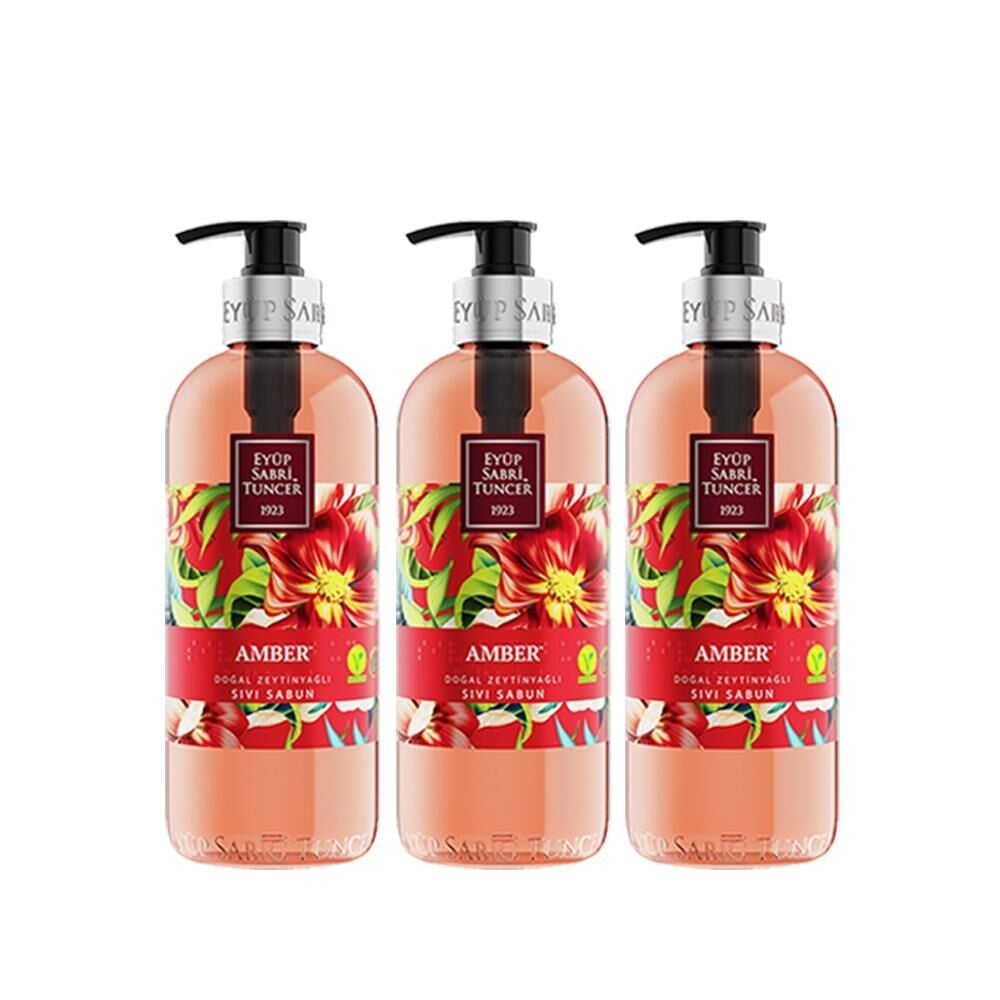 Eyüp Sabri Tuncer Amber Sıvı Sabun 500 ml x 3 Adet