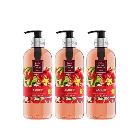 Eyüp Sabri Tuncer Amber Sıvı Sabun 500 ml x 3 Adet