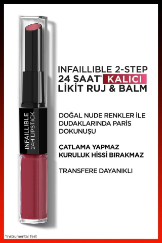 3 Adet Loreal Paris Infaillible 24H Kalıcı Likit Ruj & Balm 804 Metro-Proof Rose ve ROSIE