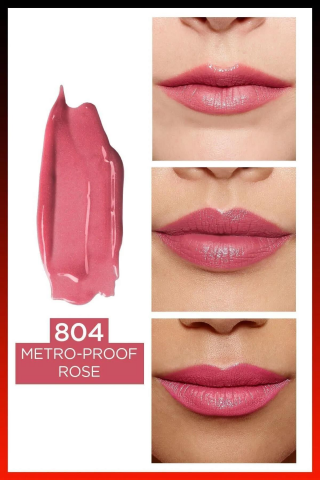 3 Adet Loreal Paris Infaillible 24H Kalıcı Likit Ruj & Balm 804 Metro-Proof Rose ve ROSIE