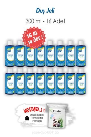 16 AL 14 ÖDE 300 ML Turmepa Duş Jeli ve ROSIE