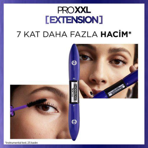 3 Adet Loreal Paris Pro XXL Extension Maskara Siyah ve ROSIE