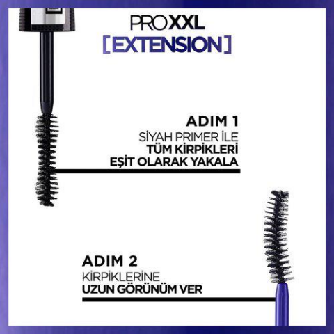 3 Adet Loreal Paris Pro XXL Extension Maskara Siyah ve ROSIE