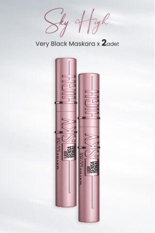 Maybelline New York Maskara Sky High Very Black x 2 Adet