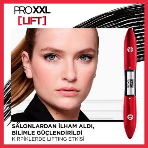 3 Adet Loreal Paris Pro XXL Lift Maskara Siyah ve ROSIE Pamuk 60'lı