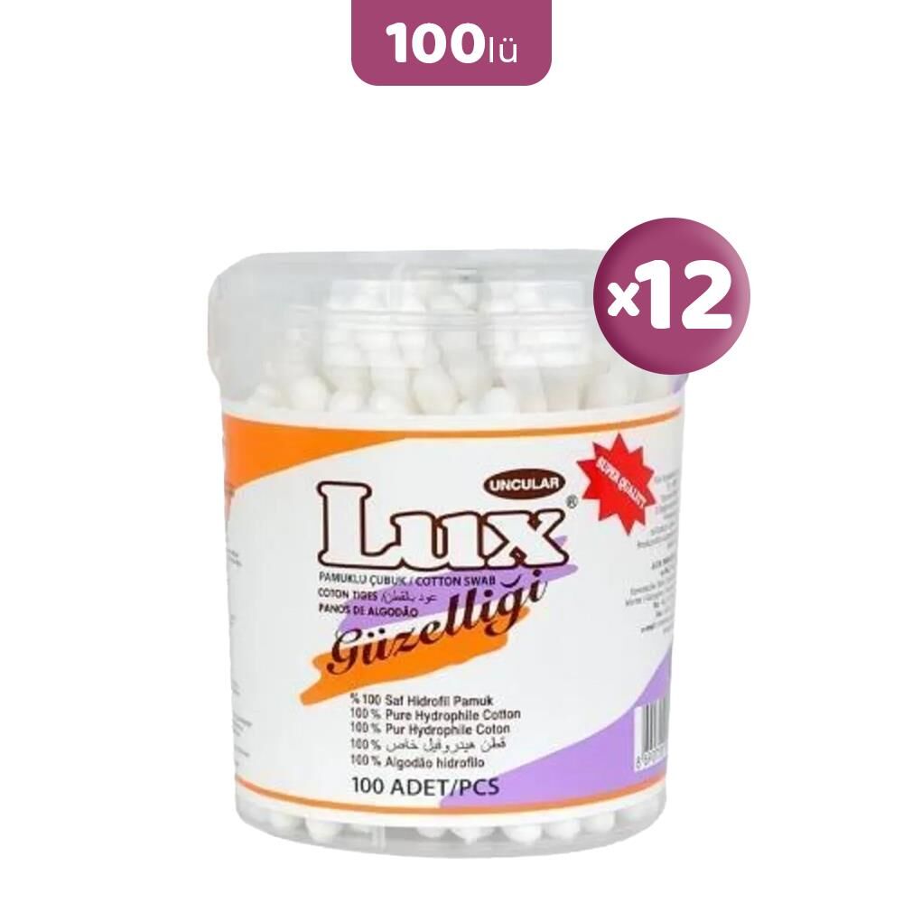 Lux Pamuk Çubuğu 100' lü x 12
